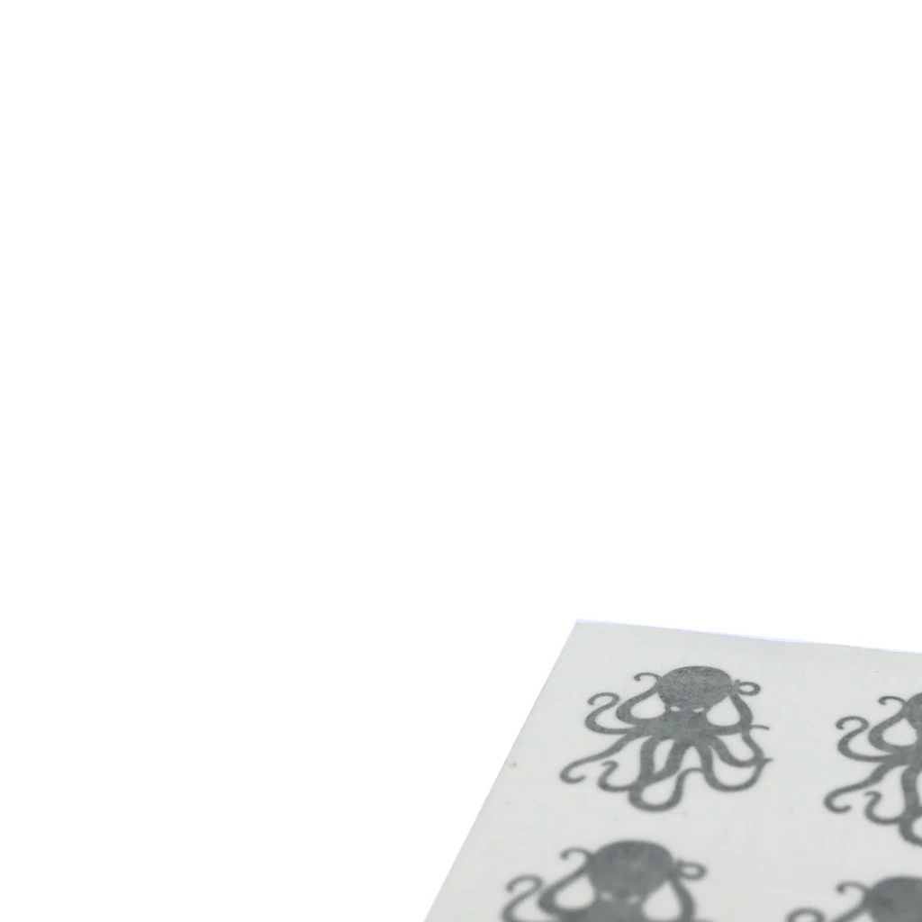 4Pack Black Vinyl Octopus Sticker - Image 3