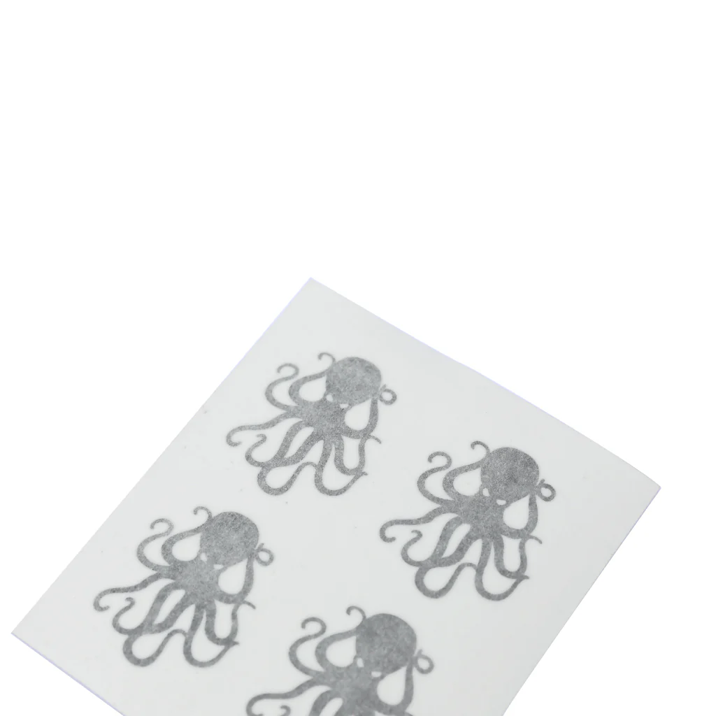 4Pack Black Vinyl Octopus Sticker - Image 4