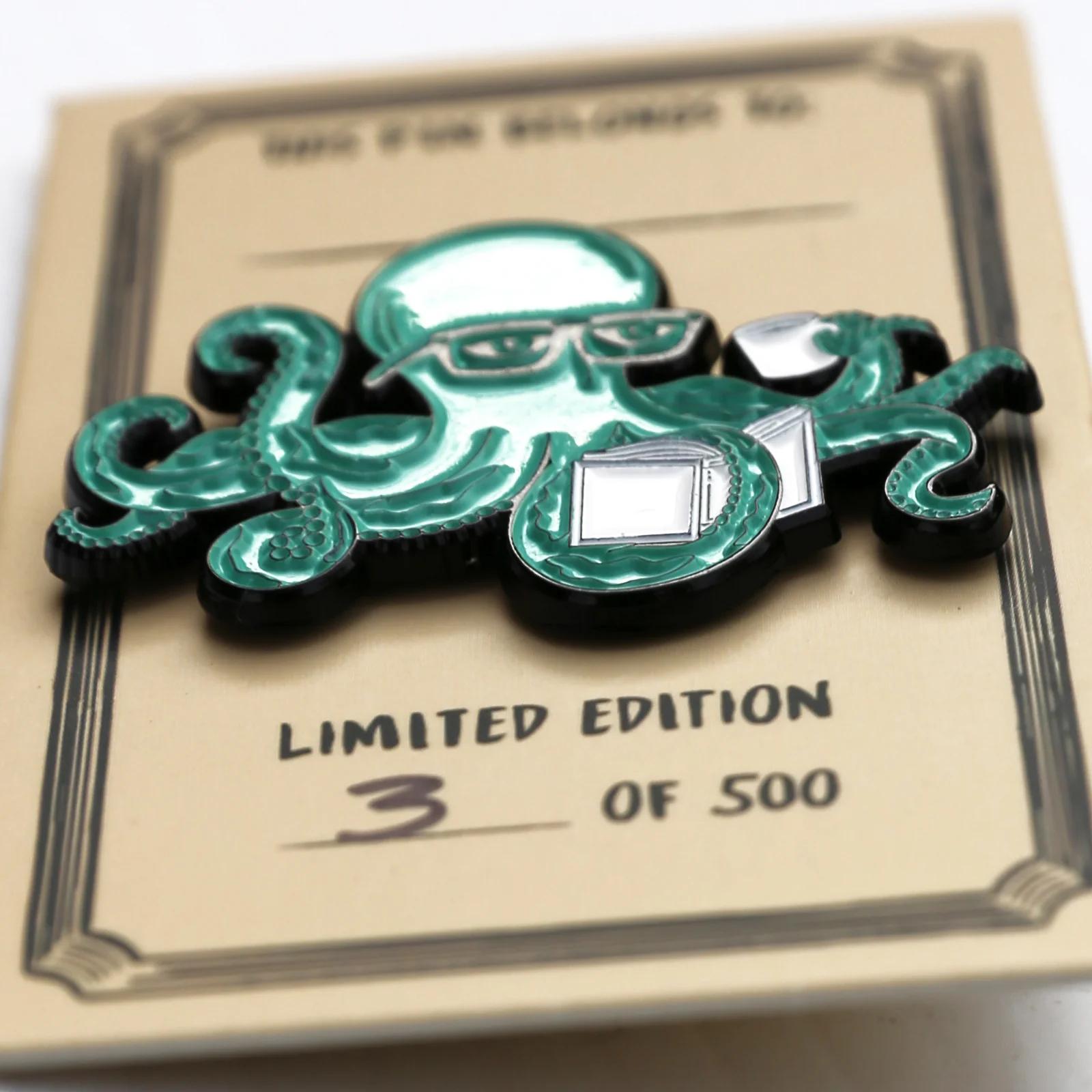 BOOKTOPUS Enamel Pin - Image 4